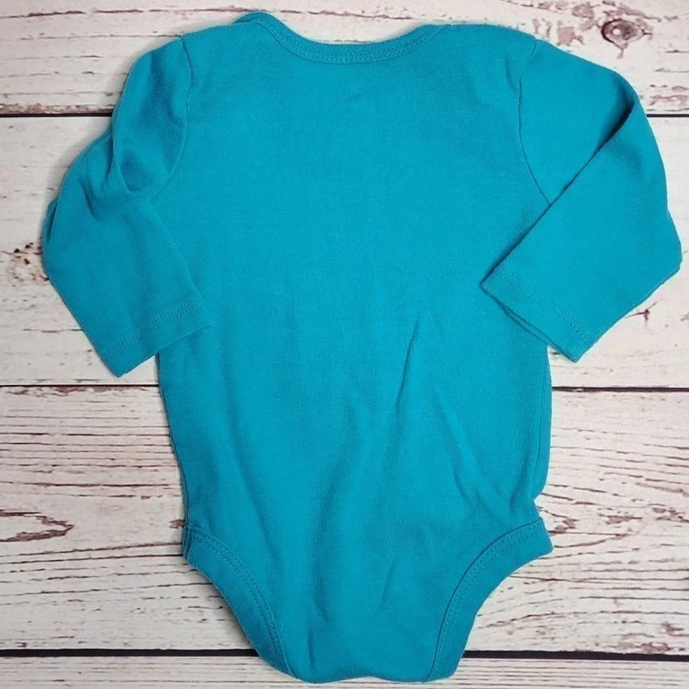 Baby Girl Onesie Bundle Turquoise Sz 3-6m